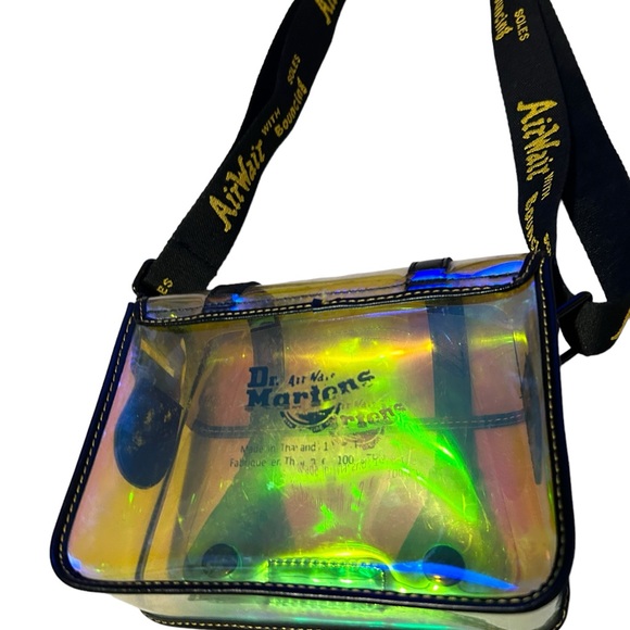 Dr. Martens 7 Satchel Crossbody Bag Purse Clear iridescent Clear - Picture 4 of 8